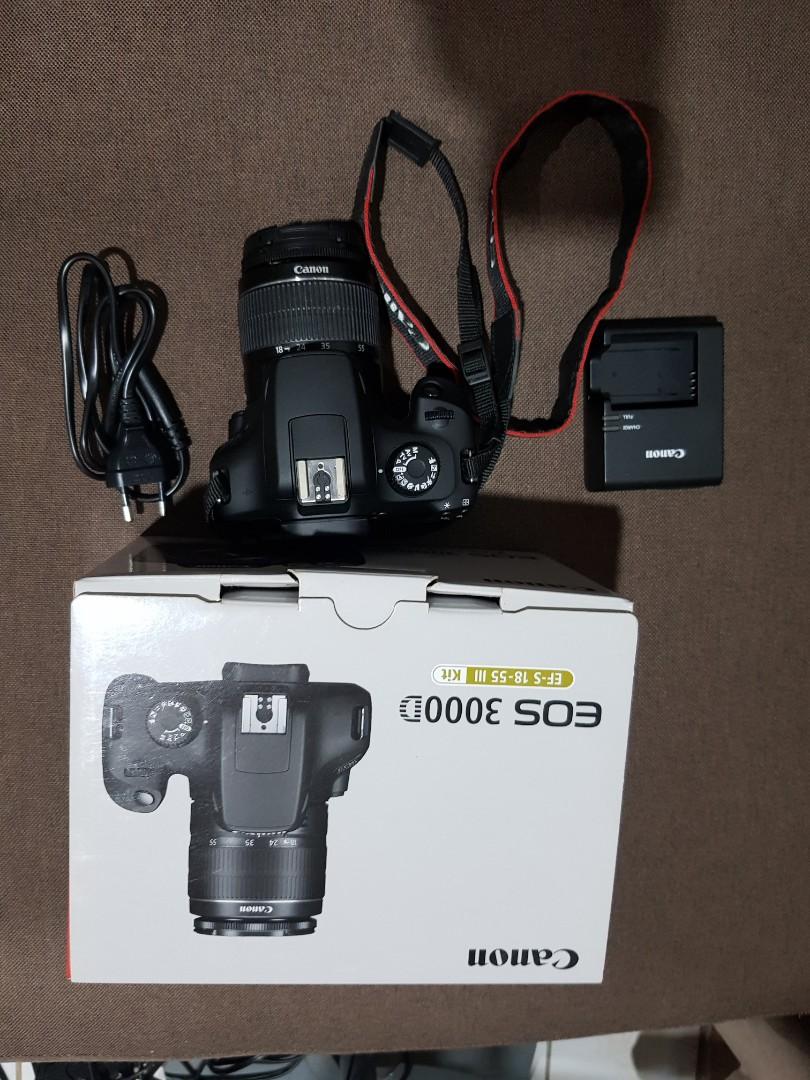 Canon Rebel T100 EOS 3000D Kit, Photography, Cameras on Carousell