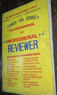 Career Civil Service Professional and Sub-professional  Reviewer