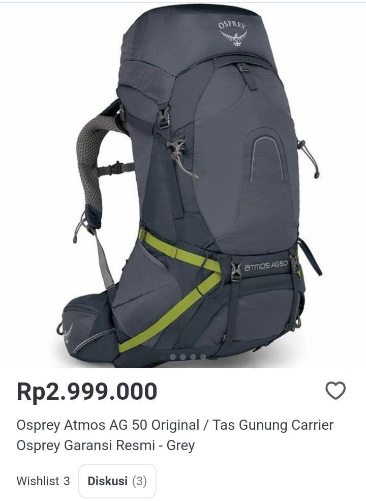 Osprey atmos 50 shop ag eiger