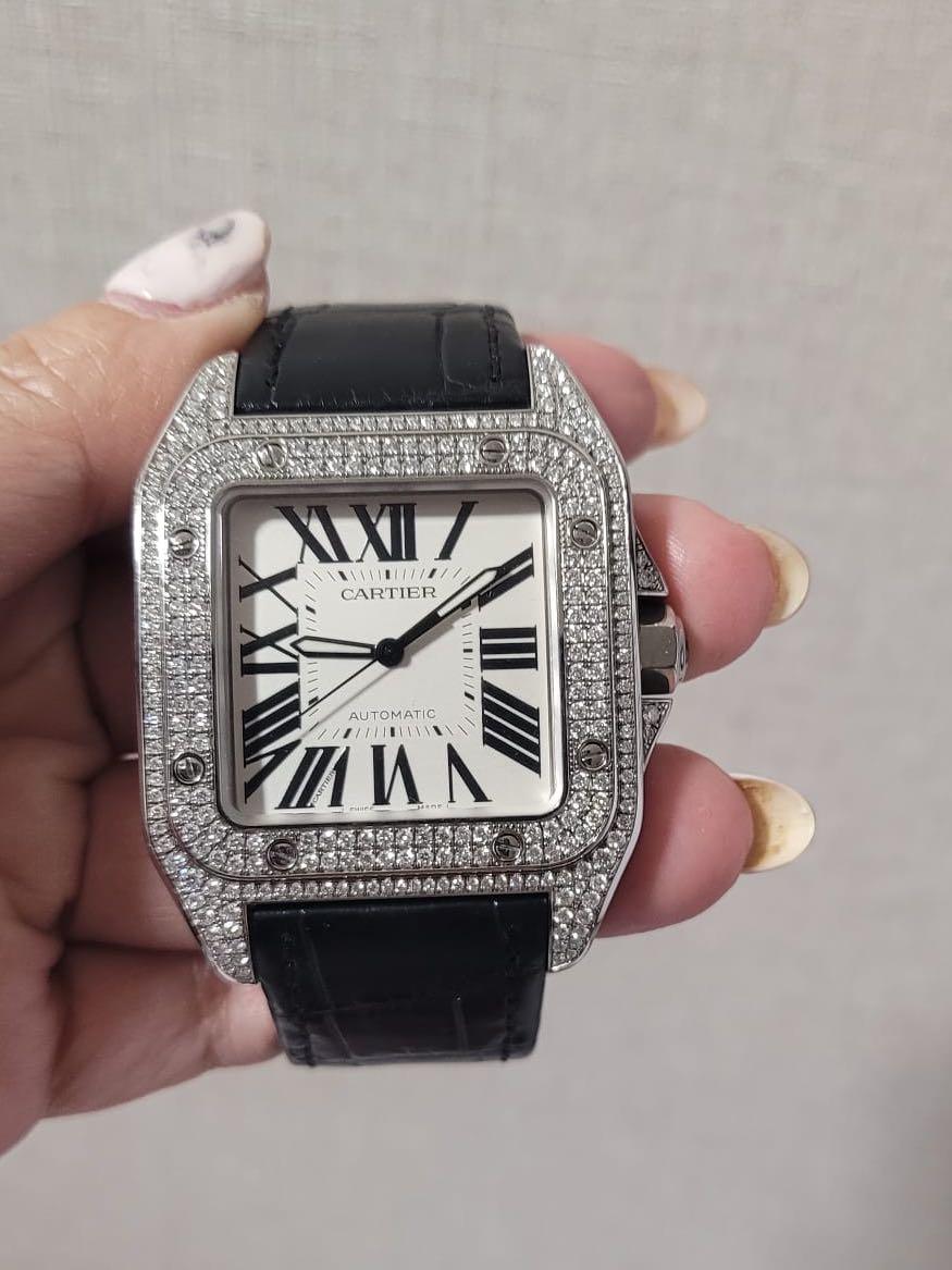 Cartier santos shop 100 xl price