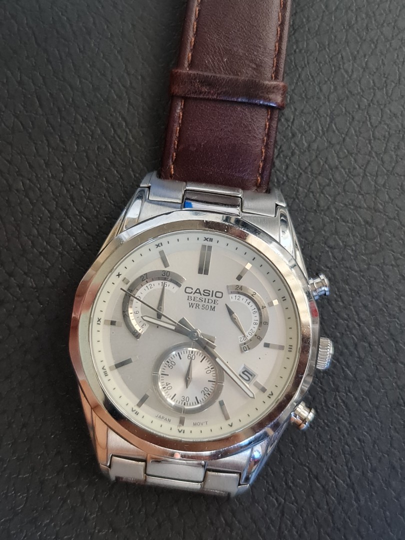 Casio beside chronograph wr 50m top