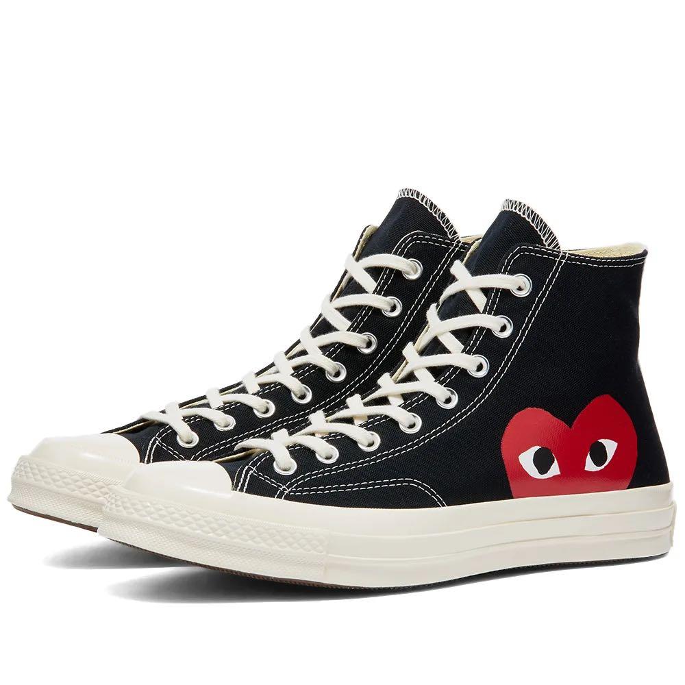 CDG Converse High Cut Black