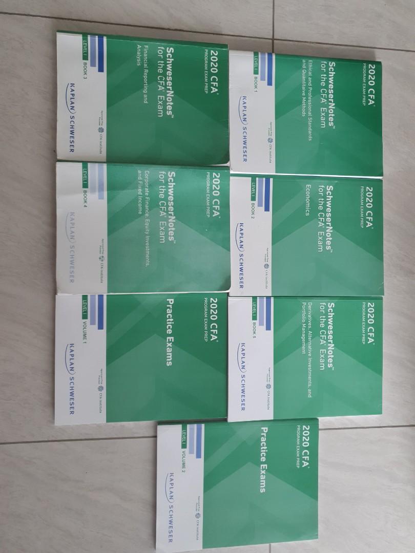 CFA Level 1 2020 Kaplan Schweser notes, Hobbies & Toys, Books ...