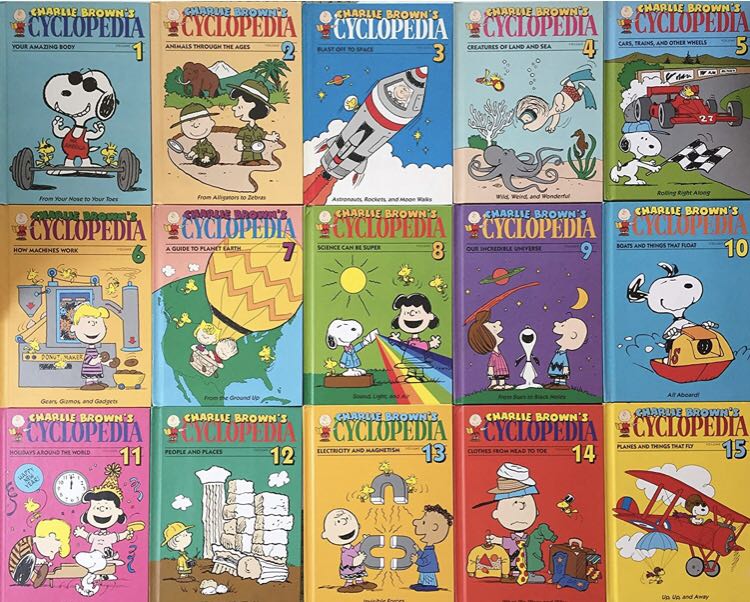 Charlie Brown Encyclopedia set of 15, Hobbies & Toys, Books & Magazines