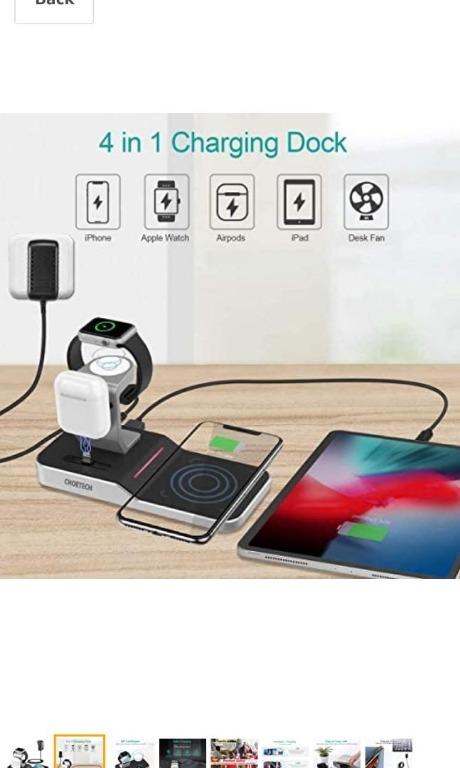 CHOETECH Wireless Charger,MFi Certified in Wireless Charging