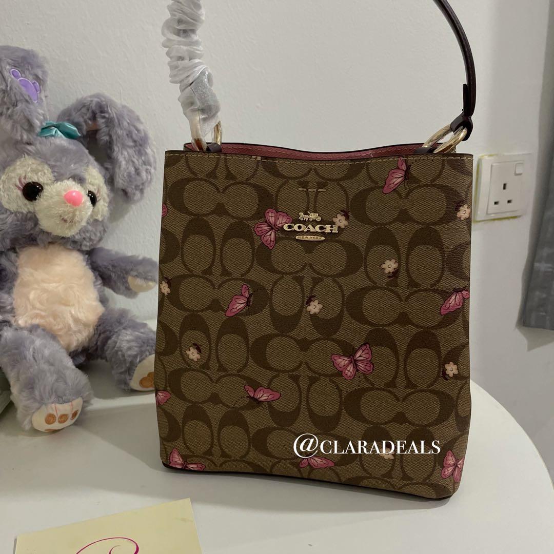 Coach Town Bucket Bag Butterfly Small Women s Fashion Bags Wallets Tote Bags on Carousell