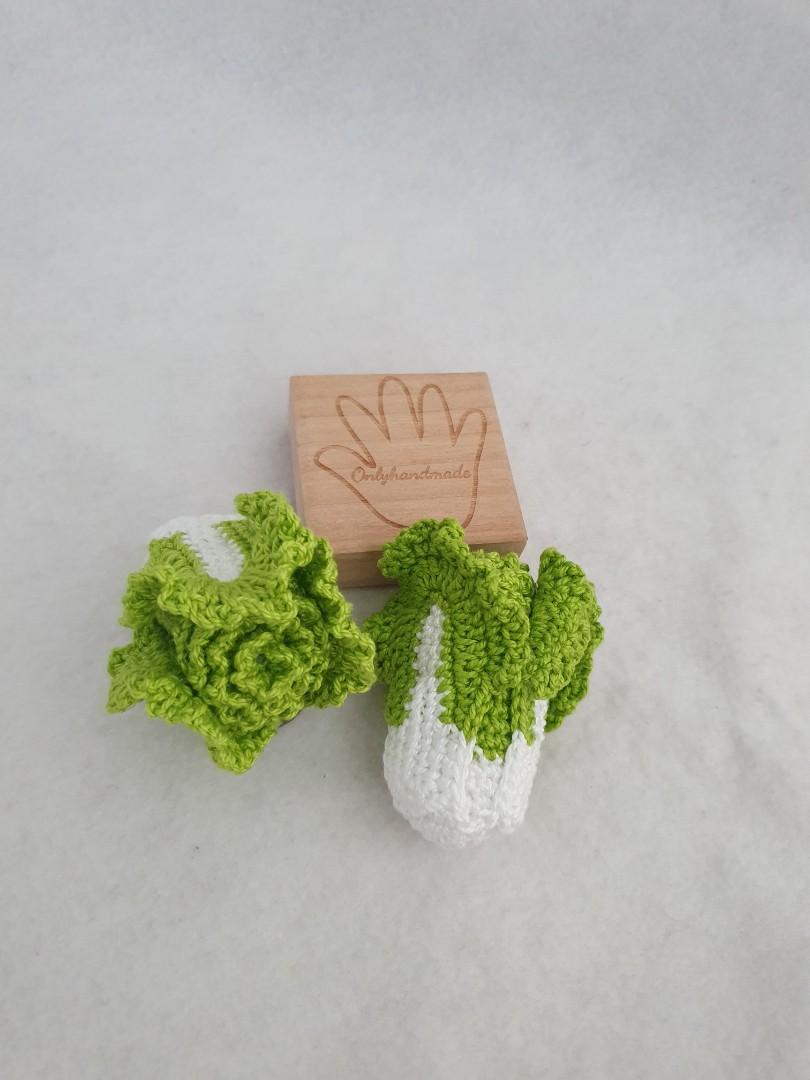 Crochet Chinese Cabbage Keychain, Hobbies & Toys, Stationery & Craft