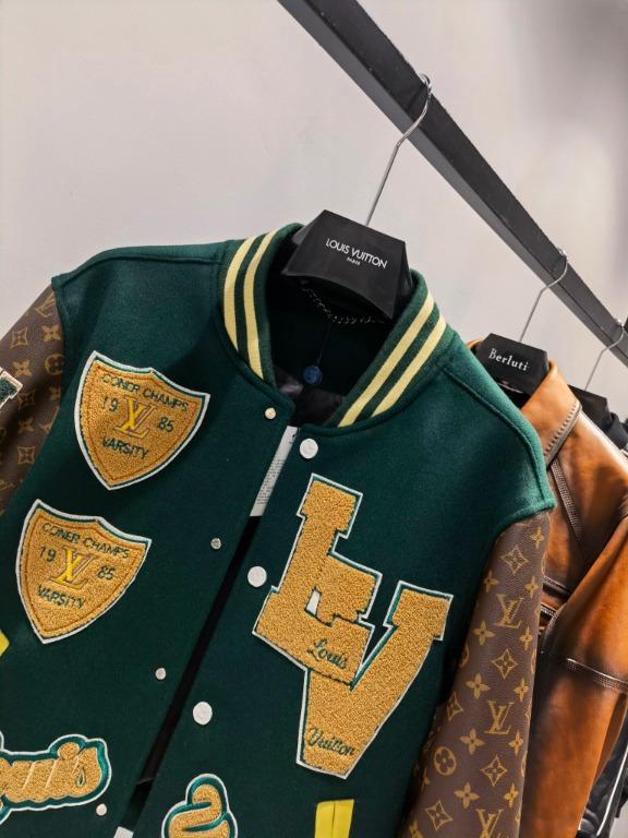 Outlander Magazine on X: Louis Vuitton custom Varsity Jacket made from  Vintage LV Luggage by Lone Dabiri!🖤  / X