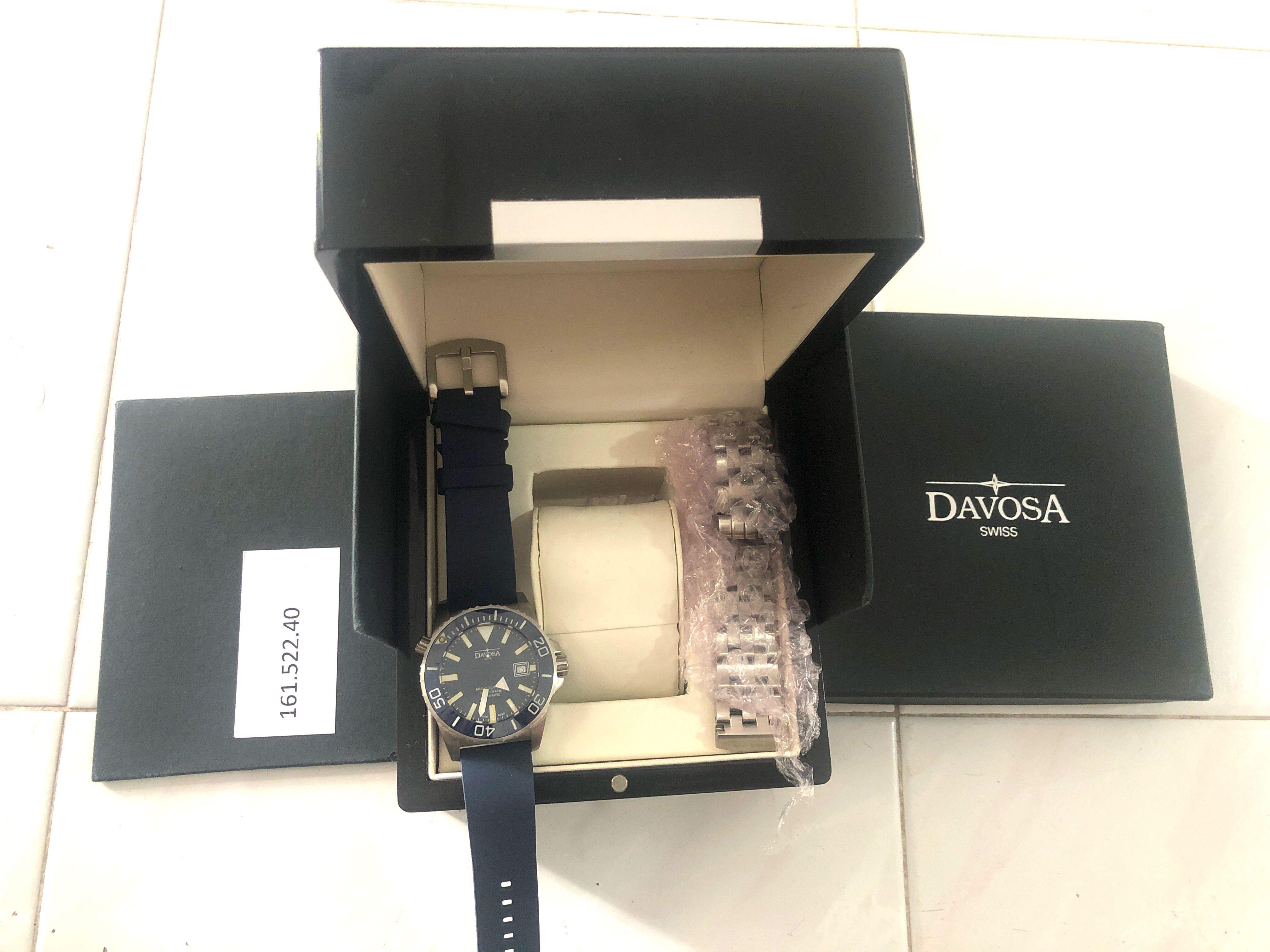 Davosa Argonautic Swiss made diver men’s watch 1000 ft, Men's Fashion