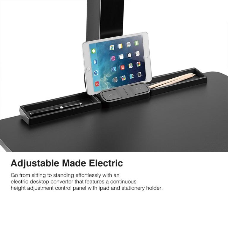 Dual Monitor OfficeHUB/DVS iErgo Electric Standing Desk Converter