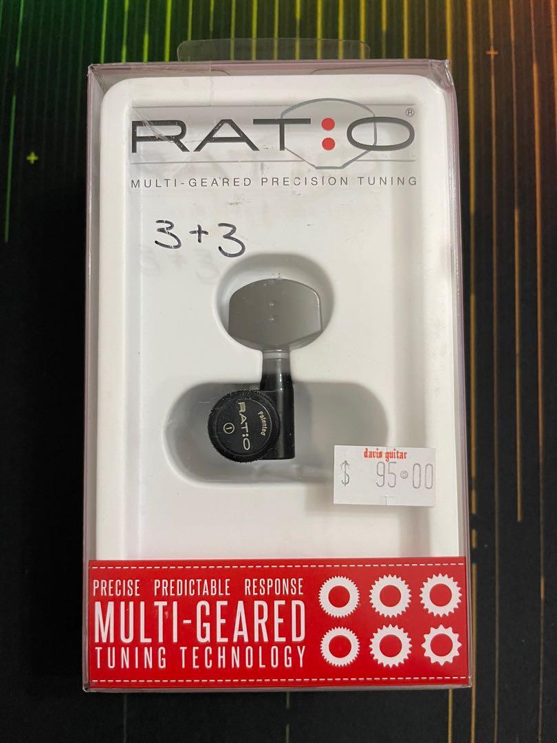 Electric Guitar Ratio MultiGear locking Tuning machine (3+3