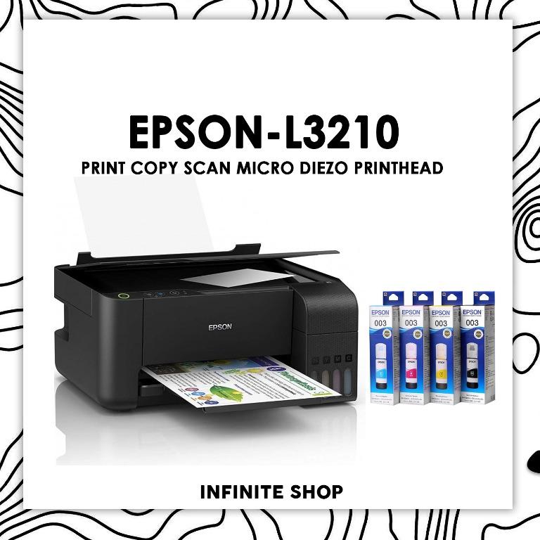 Epson Ecotank L3210 3 In 1 Printer Replacement Model For L3110 Computers And Tech Printers 8038