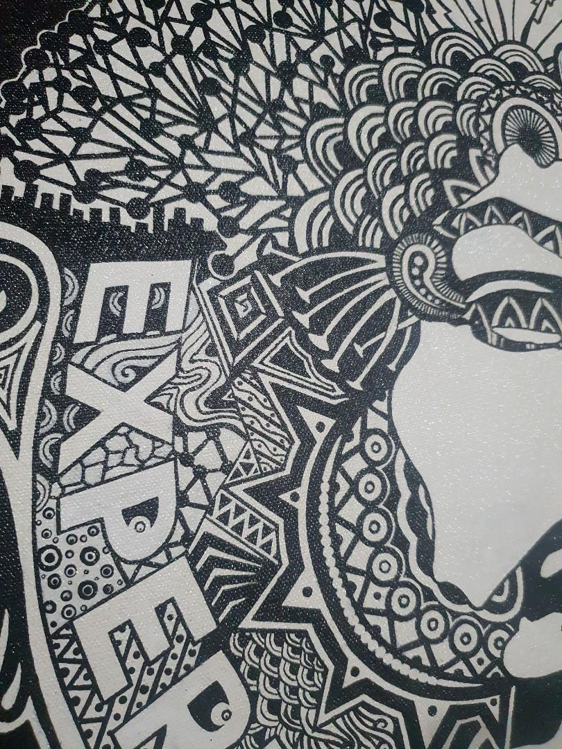 EXPERIENCE Acrylic on canvas (Category: Art & Prints) located in San Pedro. Submitted by mochi_21 (Listing ID 1130555775, Image 3). Description: Title: EXPERIENCE Size: 23" x 23" Artist: Yours truly, Oye Medium: Acrylic on round canvas Type: Doodle Art For Inquiries: 09456222629.