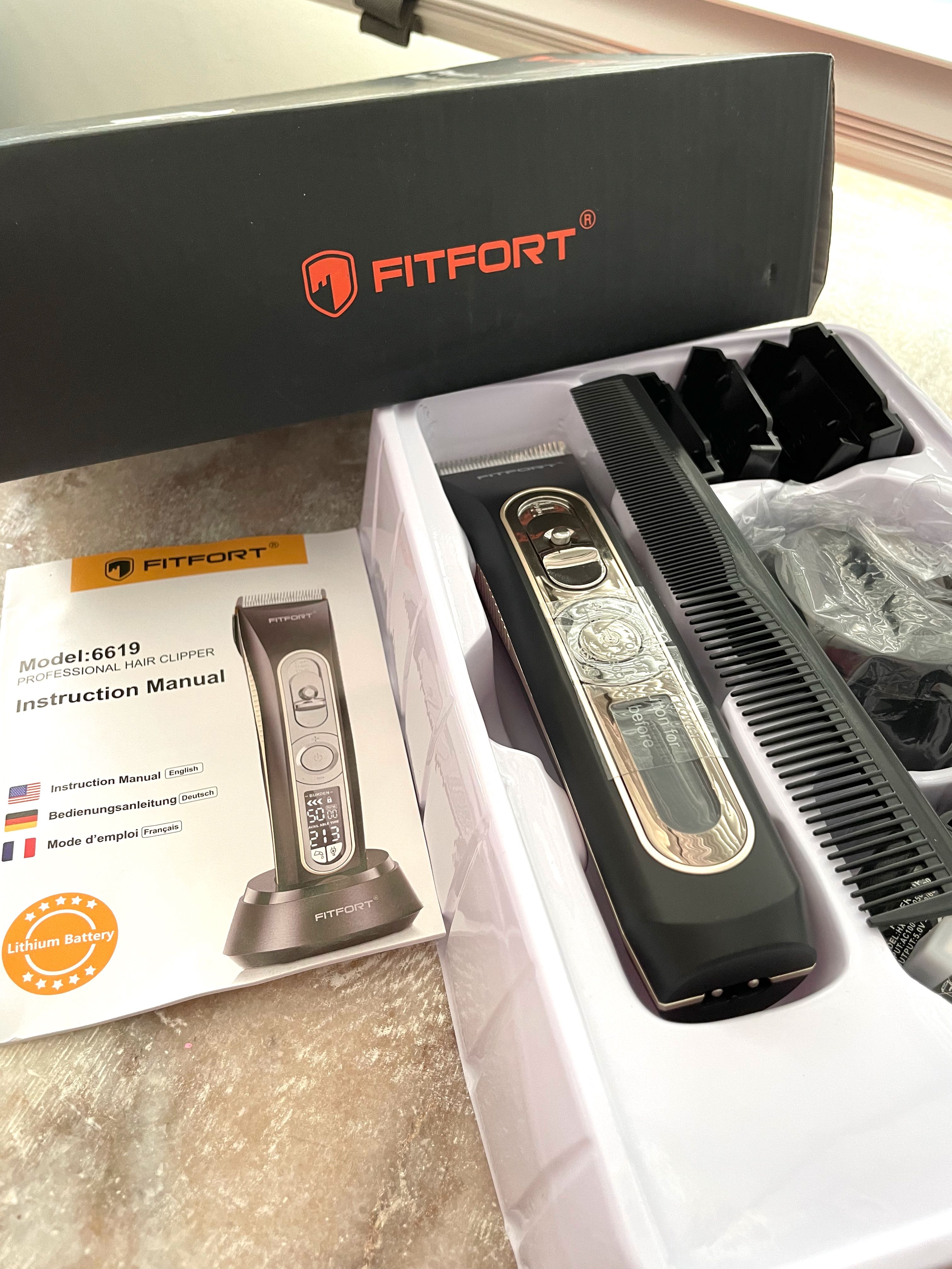 FITFORT Prof Mens Cordless Hair Clippers Trimmer, Beauty & Personal