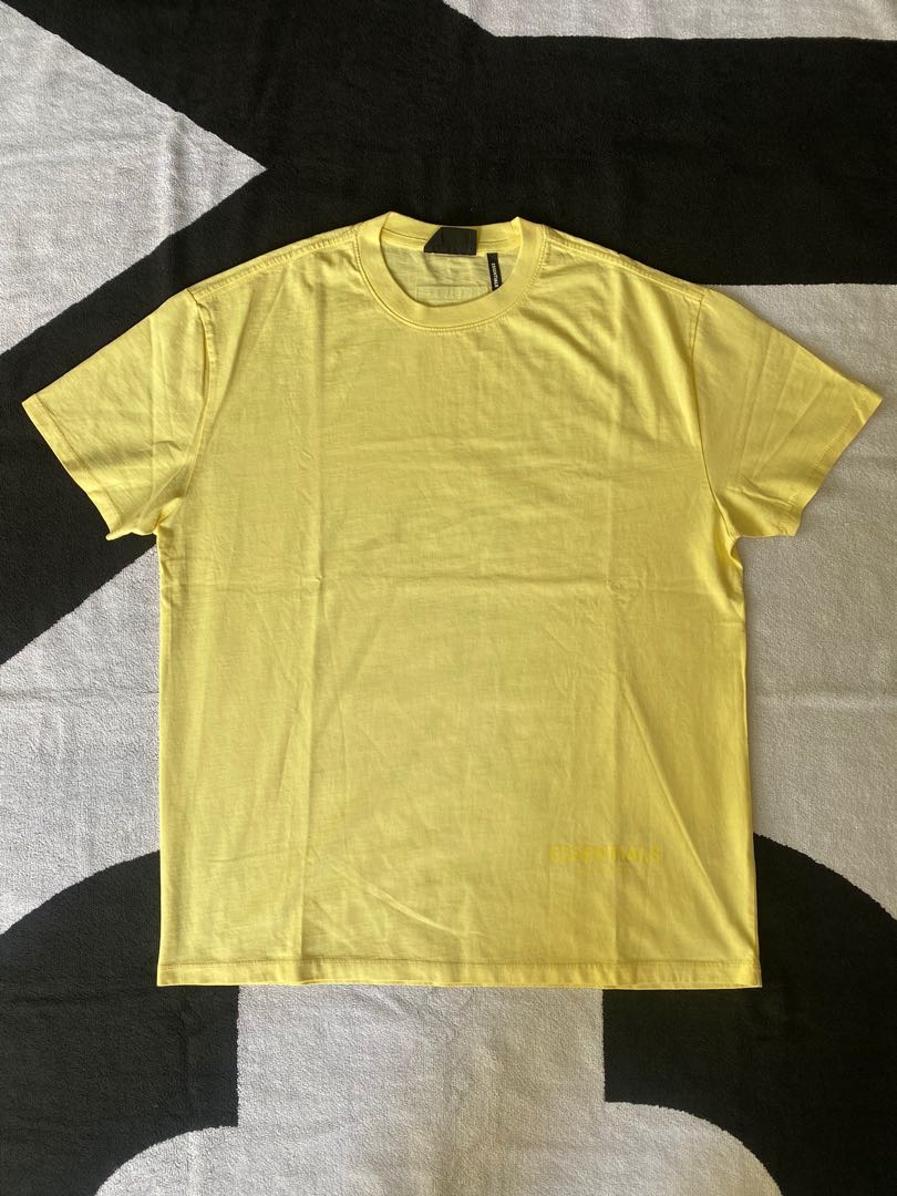 FOG - Fear of God Essentials Boxy T-shirt Lemonade/Yellow XS, Men's ...