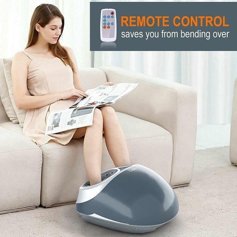 SNAILAX Vibration Foot Massager with Heat,Remote Control,Adjustable  Vibration Speed Electric Foot Massager Machine for Circulation,Plantar  Fasciitis, Pain Relief Grey - Vibration Massage