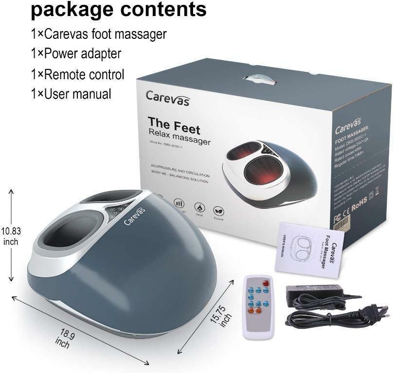 SNAILAX Vibration Foot Massager with Heat,Remote Control,Adjustable  Vibration Speed Electric Foot Massager Machine for Circulation,Plantar  Fasciitis, Pain Relief Grey - Vibration Massage