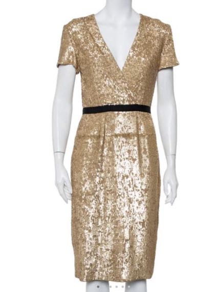 Burberry top gold dress