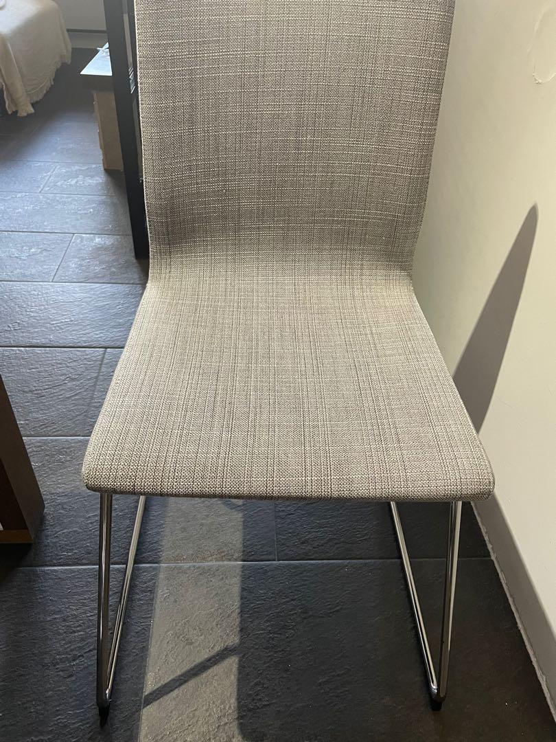 Grey Fabric Chair Set 4 傢俬 家居, Grey Dining Chairs Set Of 4 Ikea