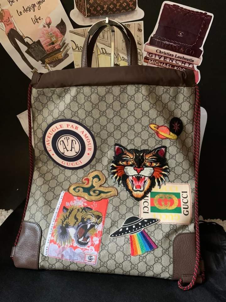Gucci drawstring bag top