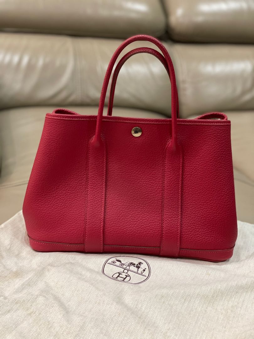 Hermes Garden Party Size 30, Luxury, Bags & Wallets on Carousell