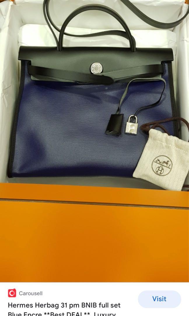 Hermes Herbag 31 - Rare Color, Luxury, Bags & Wallets on Carousell