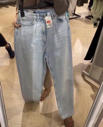H\u0026M loose mom jeans uk 38, Fesyen Wanita, Pakaian Wanita, Bawahan di  Carousell