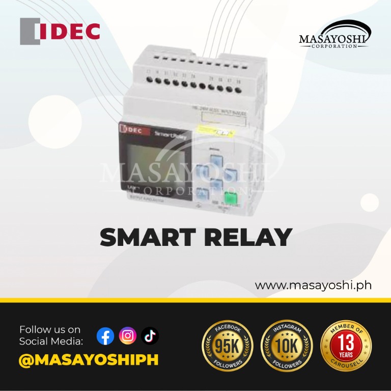 IDEC Smart Relay CPU 10020VACDC Model FL1FH12RCC Relay