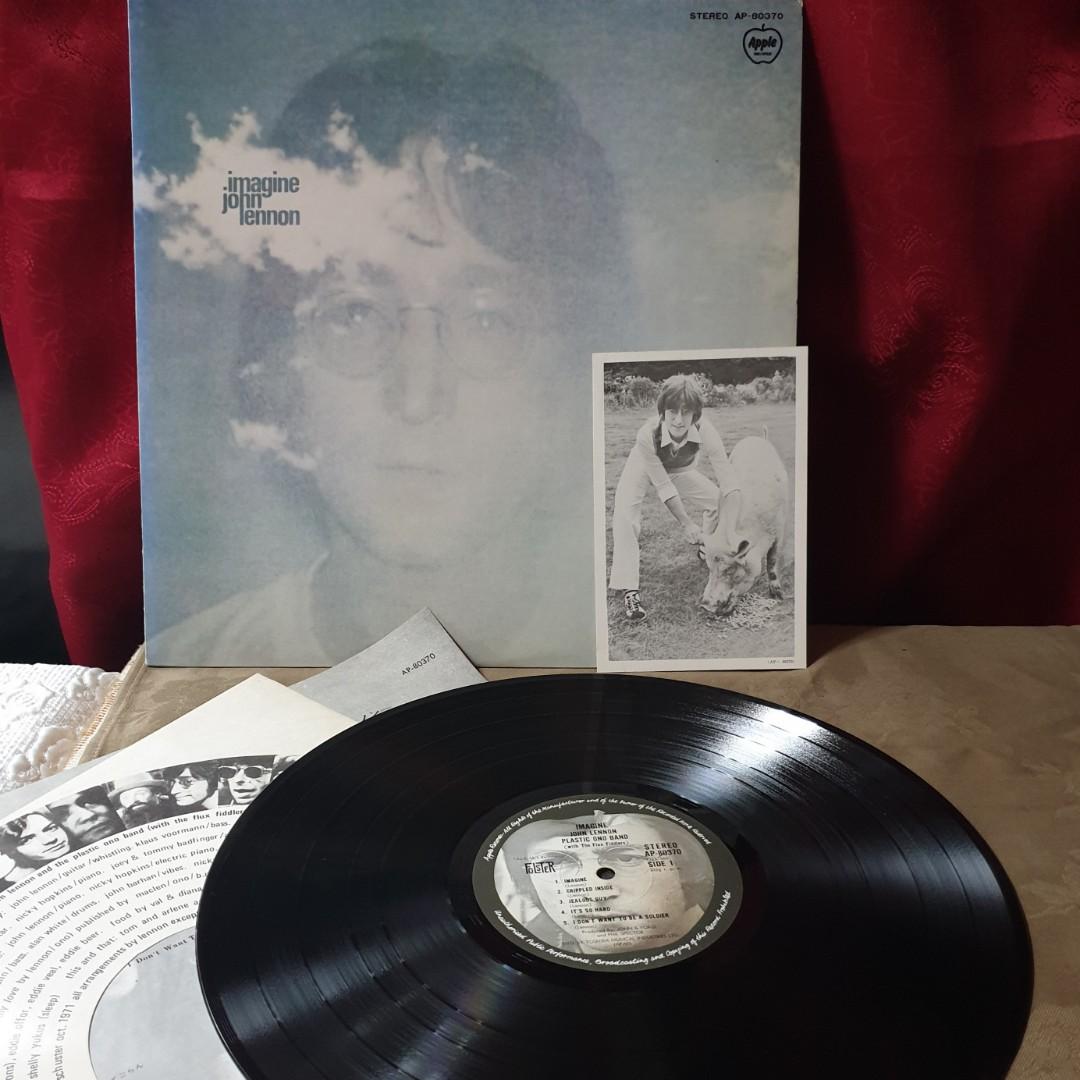 John lennon Imagine LP vinyl Record (Category: Vinyls) located in Manila. Submitted by racz03 (Listing ID 1130470573, Image 1). Description: John lennon Imagine LP vinyl Record Japan Pressed Nearmint Minus Condition perfectly playable without Skip or Jump with 3R Black & white photo Of John Lennon.