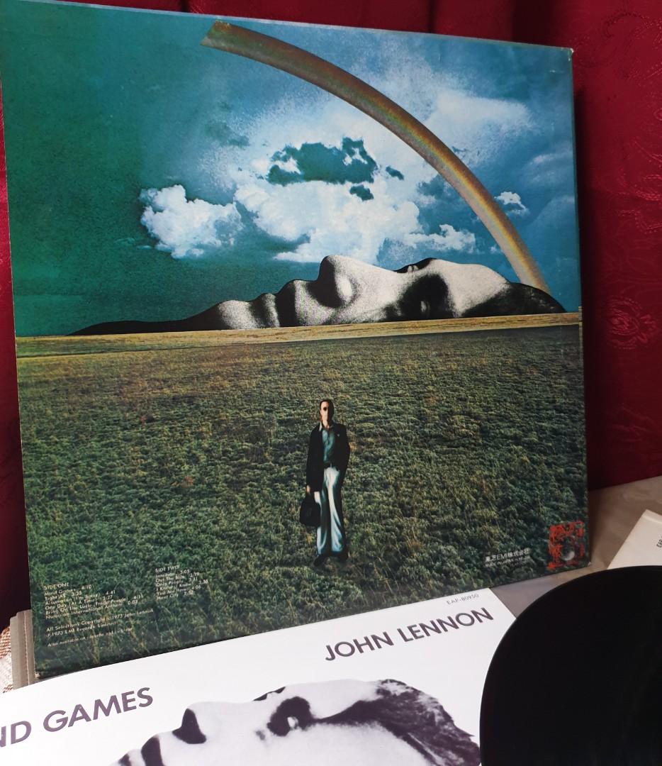 John Lennon Mind Games LP vinyl Records (Category: Vinyls) located in Manila. Submitted by racz03 (Listing ID 1130473256, Image 2). Description: John Lennon Mind Games LP vinyl Records Japan Pressed With Insert Lyrics Nearmint Minus Condition Perfectly Playable without Skip.