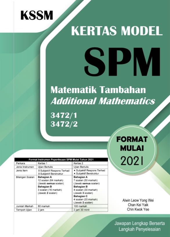 Format matematik spm 2021