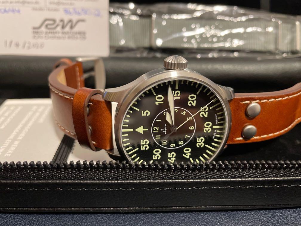 Laco Type B Dial Miyota Automatic Pilot Watch 86190 Luxury