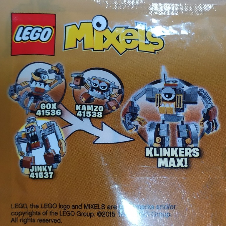 LEGO MIXELS KLINKERS MAX GOX JINKY KAMZO set of 3 Hobbies