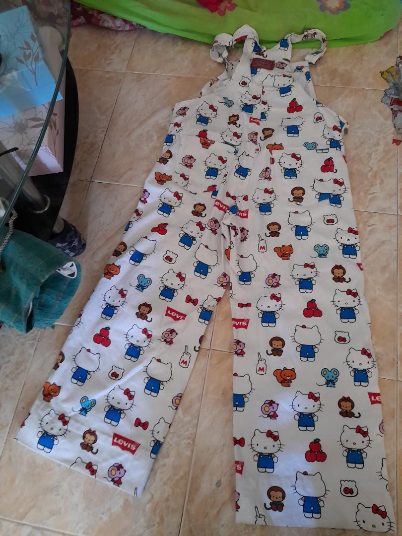 Levis x Hello Kitty Overall, Women's Fashion, Muslimah Fashion, Dresses on  Carousell