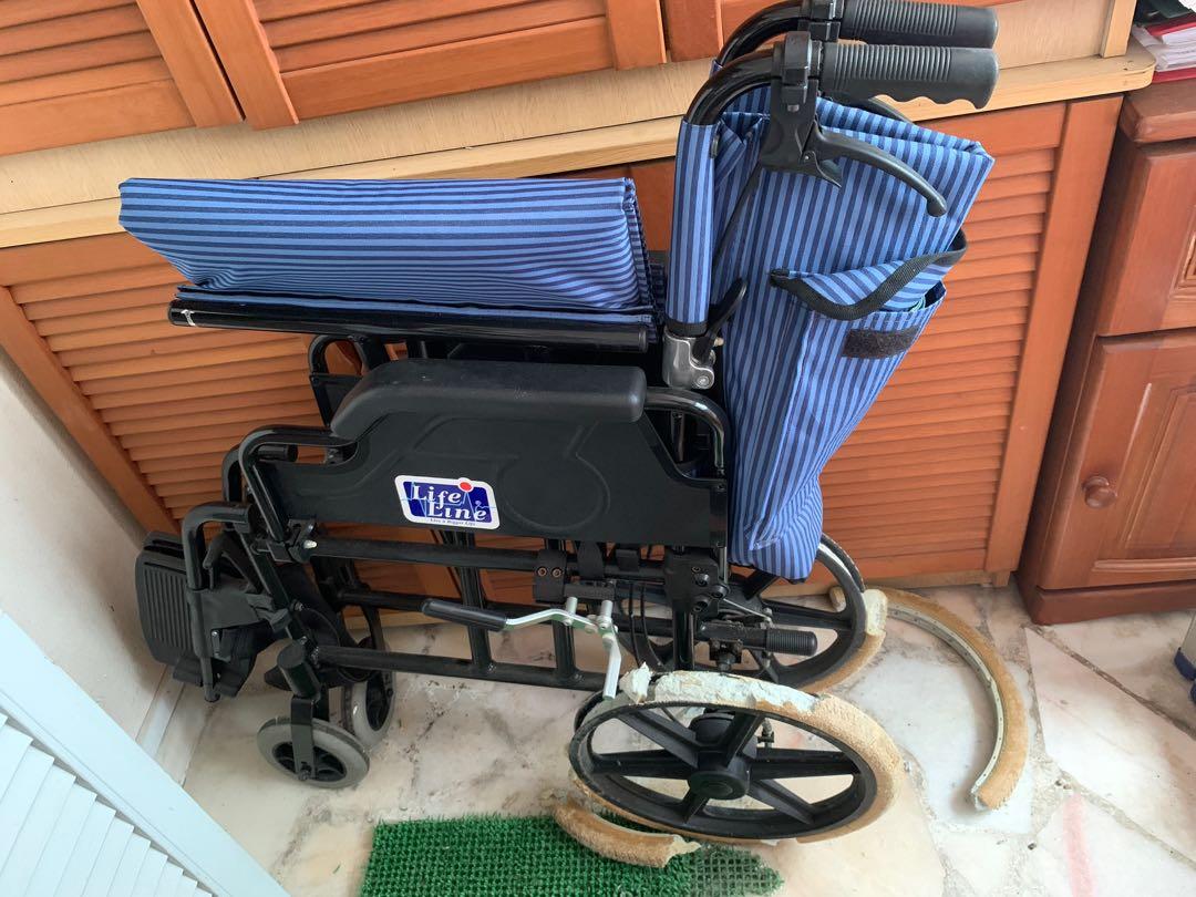 Lifeline lightweight wheelchair—wheels need replacing, Health