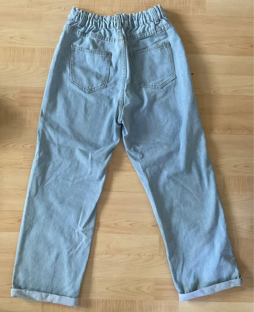 Light blue baggy jeans, Women's Fashion, Bottoms, Jeans & Leggings on