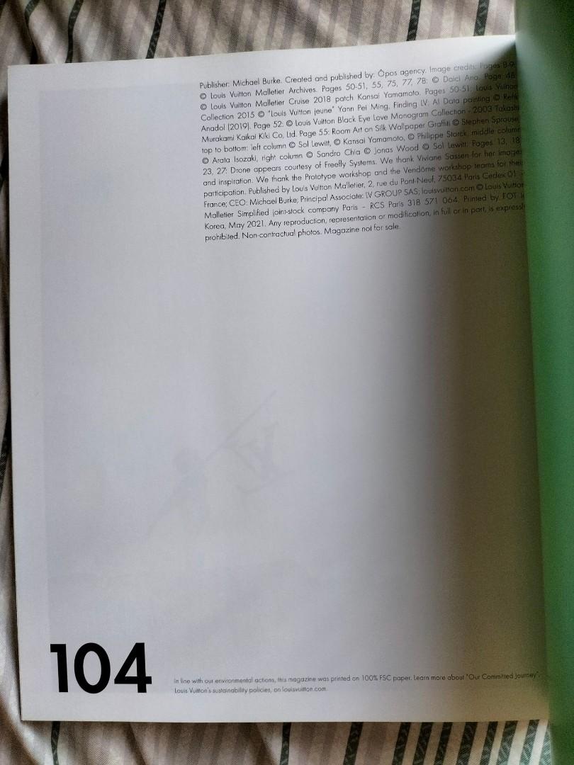 Louis Vuitton The Book #12 Catalog Magazine
