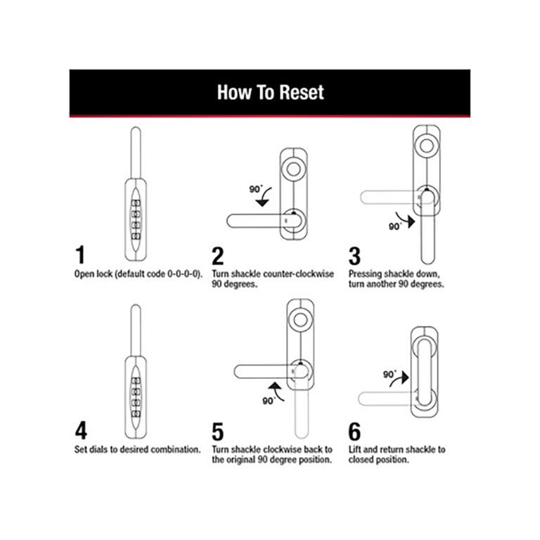 Master Lock 653D 2Inch Padlock (Grey/Blue), Furniture