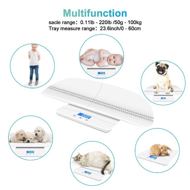 Large Pet Digital Scale Big Dog Max 100kg Auto Hold KG/LB/LB:OZ Switchable  Dog