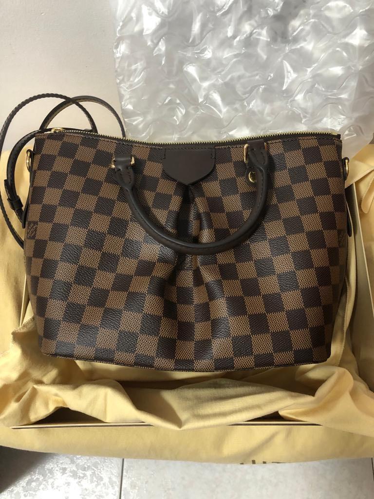 Replica Louis Vuitton N41545 Siena PM Tote Bag Damier Ebene Canvas For Sale