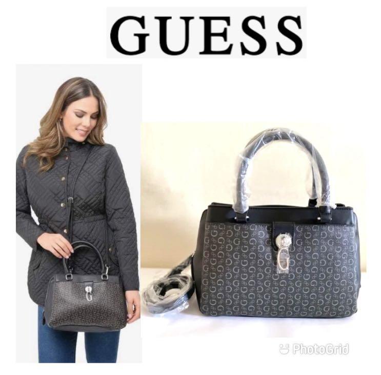 GUESS purse Laurel SLG Crossbody Flap Wrist Coal Logo | Buy bags, purses &  accessories online | modeherz