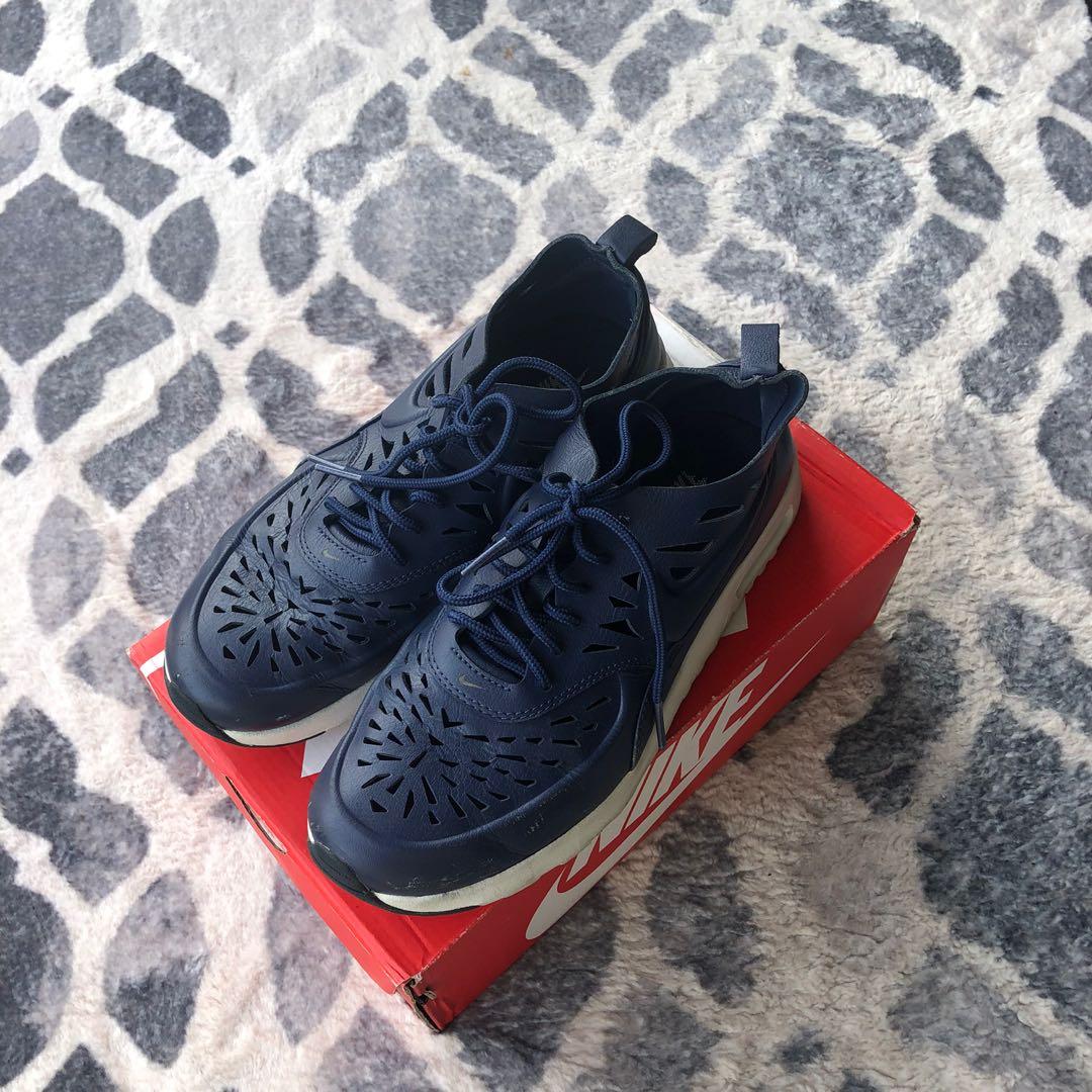 Nike AirMax Thea in Leather Navy Blue 