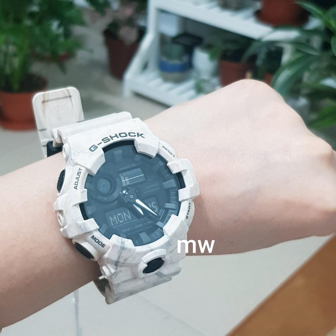 Casio ga 700 white store