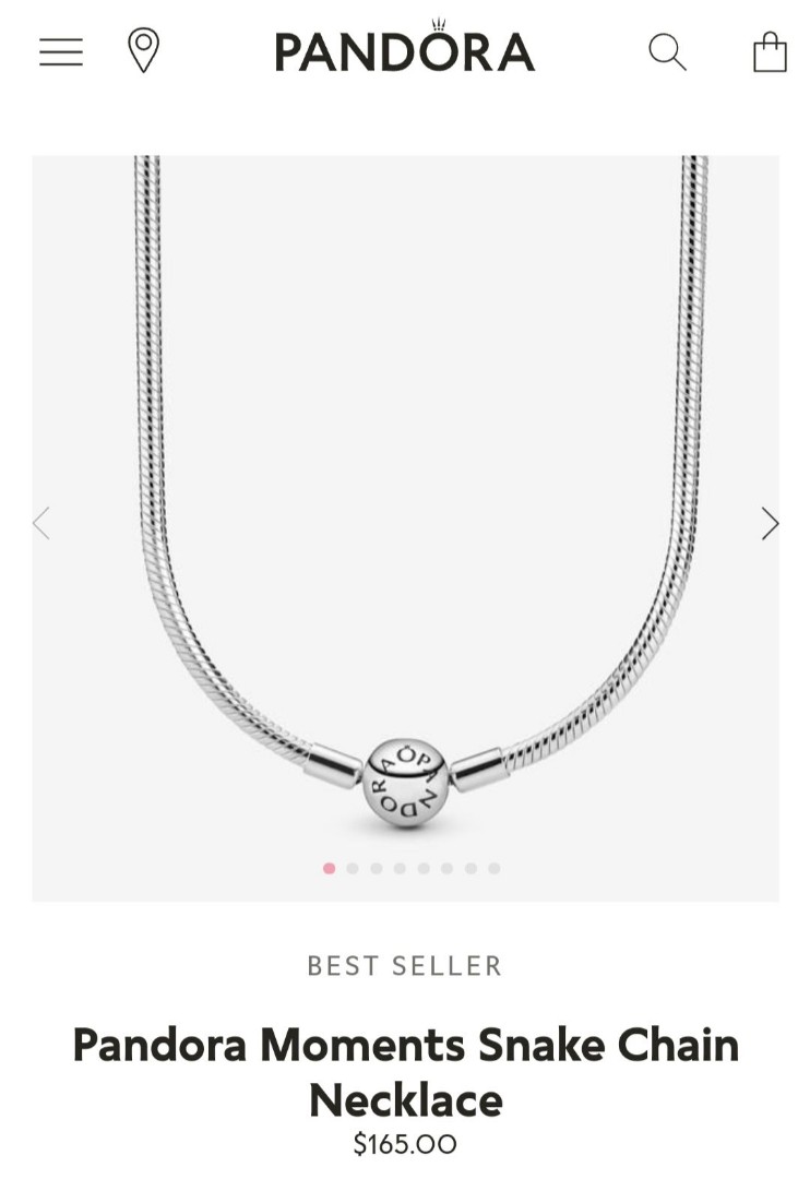 Pandora Moments Snake Chain, Women's 