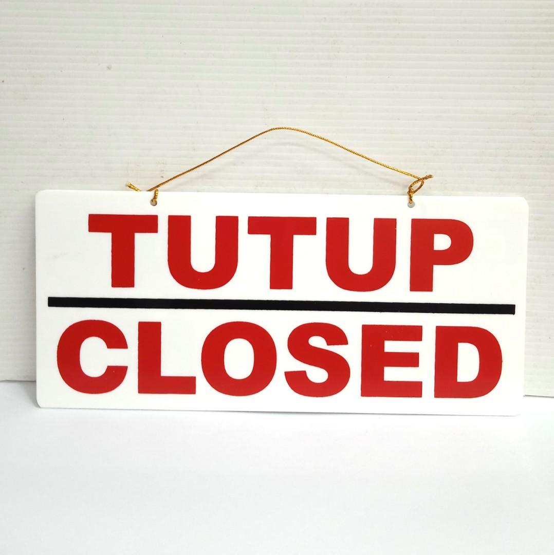 Papan Tulisan Buka Tutup Open Closed Serba Serbi Others Di Carousell