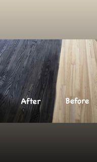 Parquet Wood Staining & finish coats services