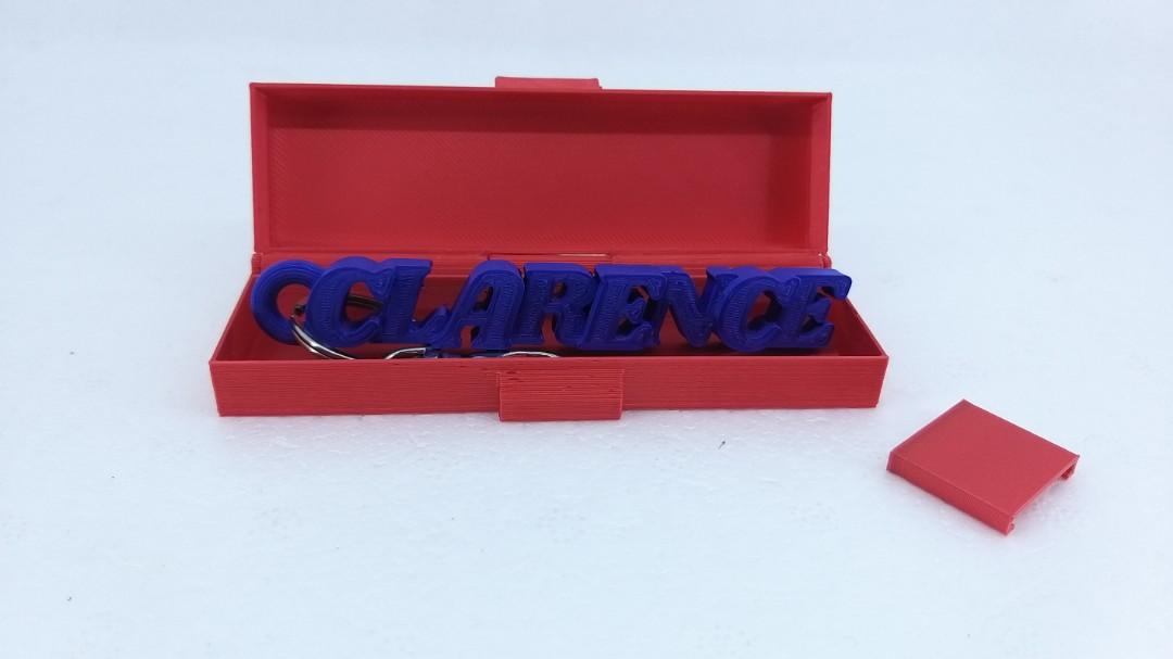Personalized 3D printed Keychain with matching colour gift box, Hobbies