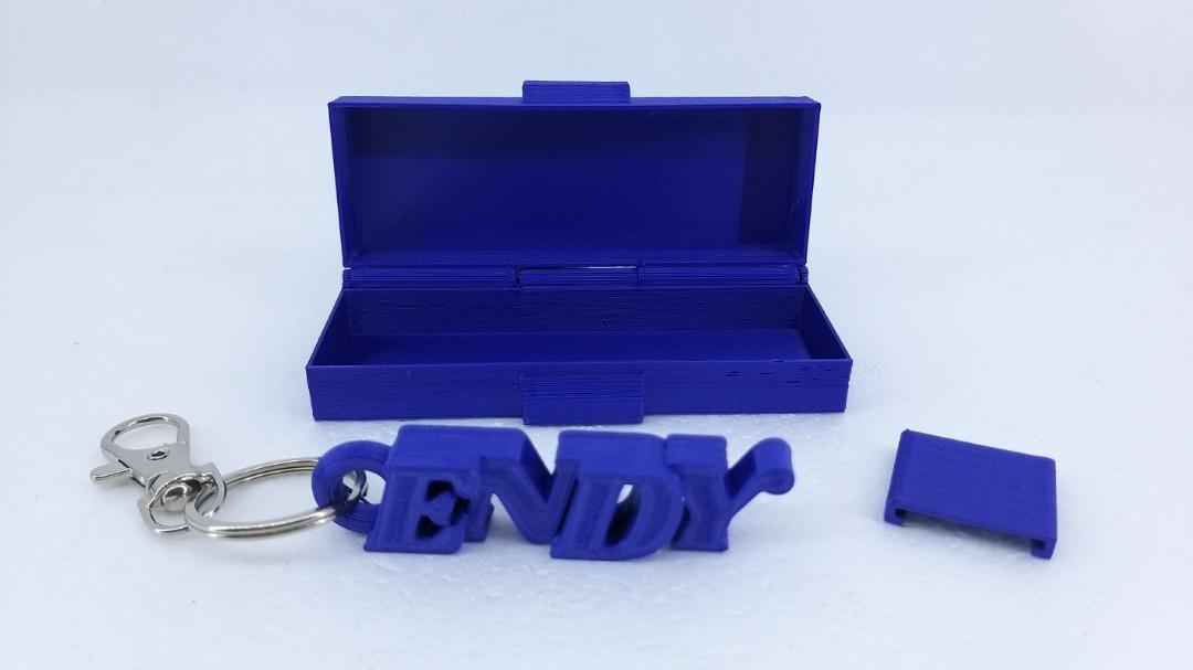 Personalized 3D printed Keychain with matching colour gift box, Hobbies