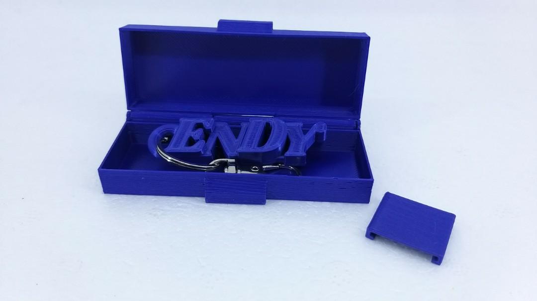 Personalized 3D printed Keychain with matching colour gift box, Hobbies