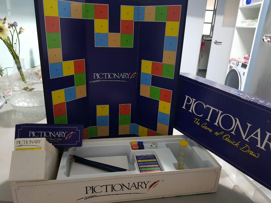 Pictionary (Category: Board Games & Puzzles) located in Singapore. Submitted by chuatgh (Listing ID 1130482229, Image 3). Description: A fun and interactive board game for both adults and children.
